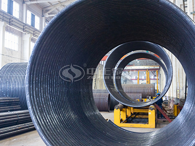 The round coil tube structure has a large heating surface