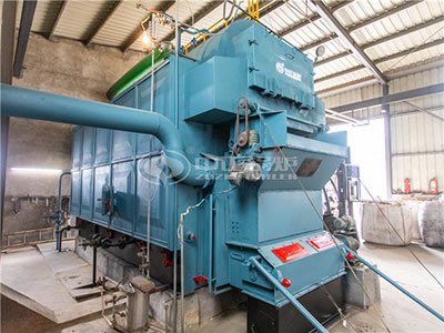 The 2 tons biomass fuel boiler in the textile plant