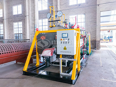 ZOZEN skid-mounted steam boiler in debugging