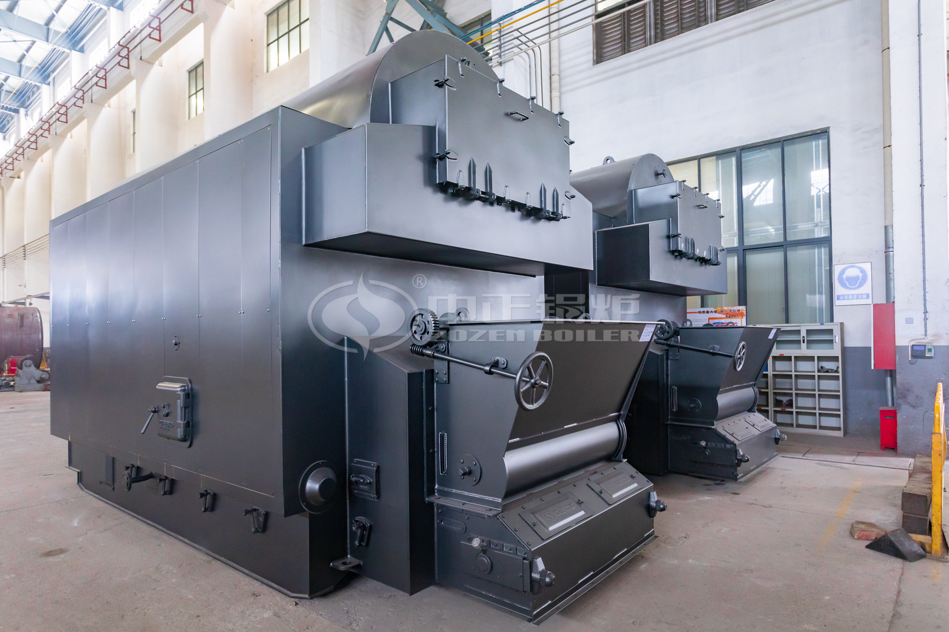 1.4MW Chain Grate Coal Fired Packaged Hot Water Boiler