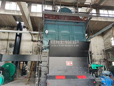 DZL series tri-drum biomass-fired boiler is stably operating at Danmao Textile